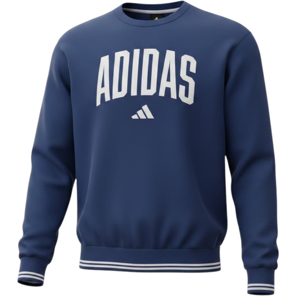 Adidas Men's Navy Crewneck Sweatshirt